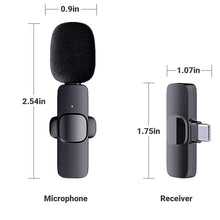 Wireless Lavalier Microphone Mini Mic for iPhone Android Live Broadcast