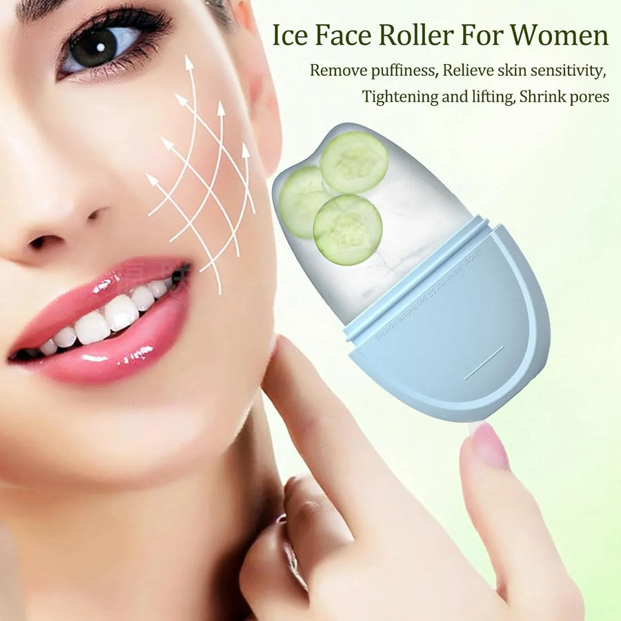 Ice Roller for Face and Eye, Cube Massager for Skin Women Care