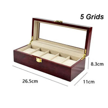Wooden Watch Box Eco-Friendly Storage Case with 1/2/3/5/6/10/12 Slots