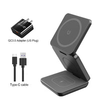 Wireless Charger for iPhone 3 in 1 Foldable Magnetic Charging Station