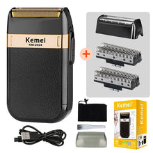 Kemei KM-2024 Electric Shaver for Men Twin Blade Reciprocating Cordless
