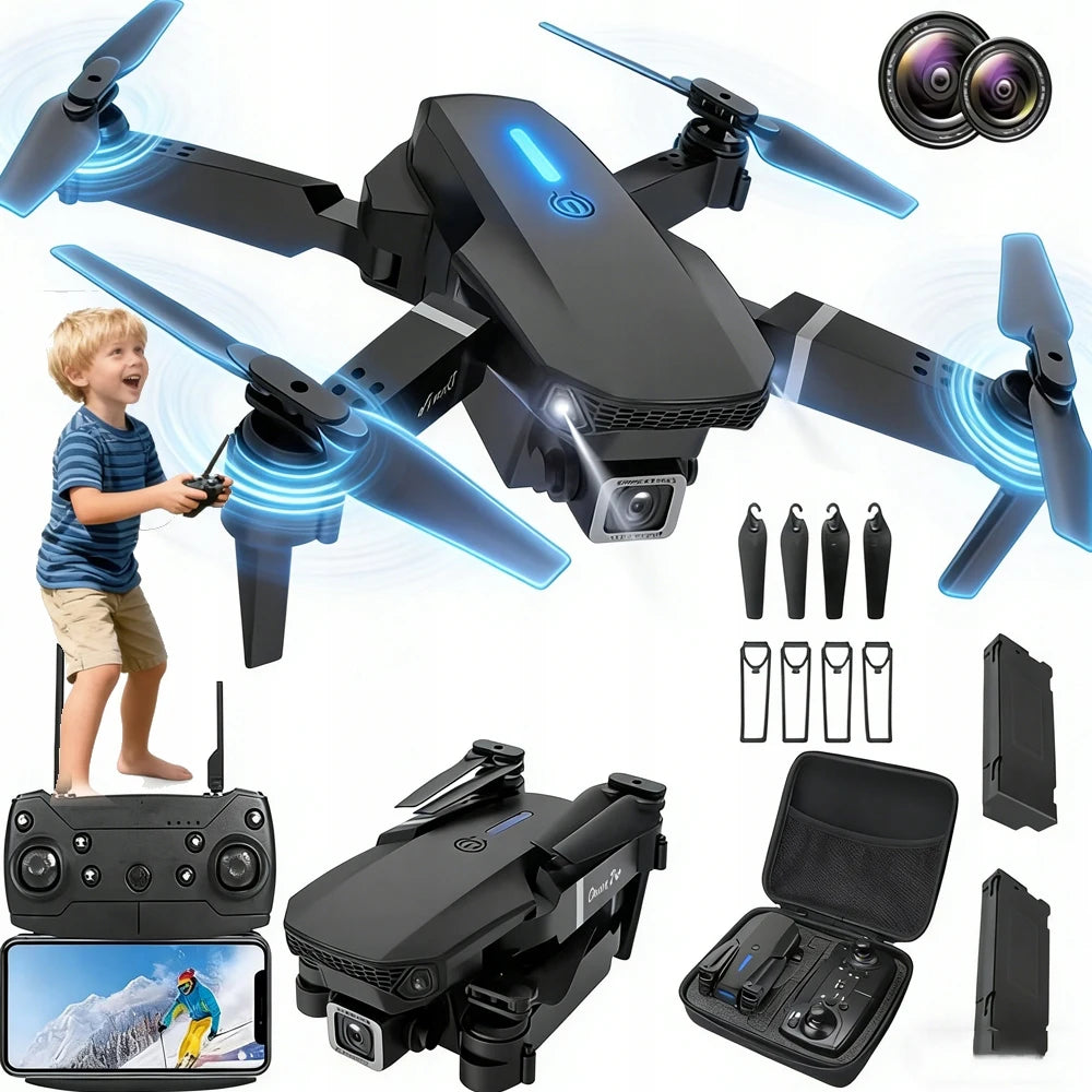 RC Quadcopter Drone 4K Dual Camera Altitude Hold WiFi FPV Real‑time