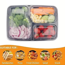 10 Sets Disposable Food Boxes with Lids Microwave Storage Kitchen