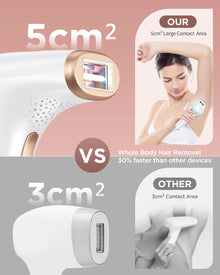 3-in-1 Laser Epilator Painless IPL Hair Removal for Women Bikini Legs