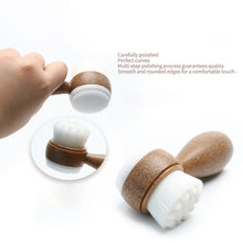 Coconut Shred Handle Facial Brush Double Sided Cleanser Blackhead
