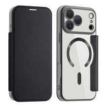 Luxury Transparent Flip Leather Wallet Magnetic Phone Case For iPhone