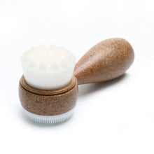 Coconut Shred Handle Facial Brush Double Sided Cleanser Blackhead