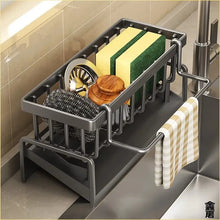Compact Tap-Mounted Spice Shelf - Sink Organizer with Drainage Rack