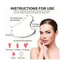 3-piece facial cleansing tool, stainless steel heart-shaped scraping