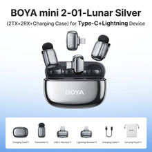 BOYA Mini 2 Wireless Lavalier Microphone AI Noise Reduction Mic for