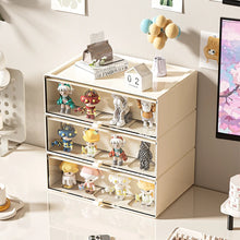 Storage Box with Drawers - Desktop Organizer, Display Case for
