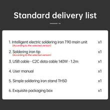 ALIENTEK T90 Smart Soldering Iron PD 3.1140W Portable Digital Display