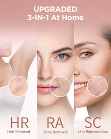 3-in-1 Laser Epilator Painless IPL Hair Removal for Women Bikini Legs