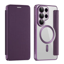 Transparent Flip Leather Magnetic Case for Samsung Galaxy S26 Ultra S25