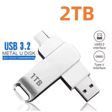 16TB USB 3.2 Flash Drives High Speed Transfer Metal Pendrive Memory
