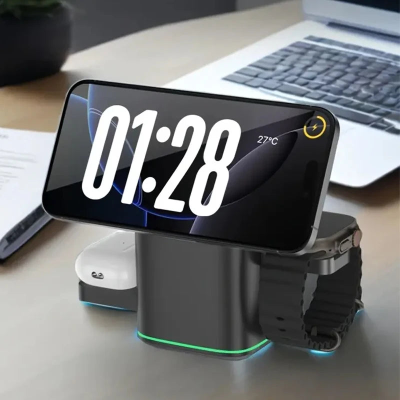 3 in 1 Wireless Charging Station for Apple15W Fast Magnetic Charger