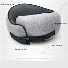 Memory Foam U-Shaped Pillow, Foldable Neck for Travel, Airplane Trips