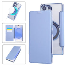Leather Wallet Clear Magnetic Phone Case For Samsung Galaxy S26 S25 S24