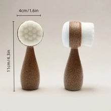 1pc Coconut Fiber Facial Brush,Double-Sided Exfoliating Manual