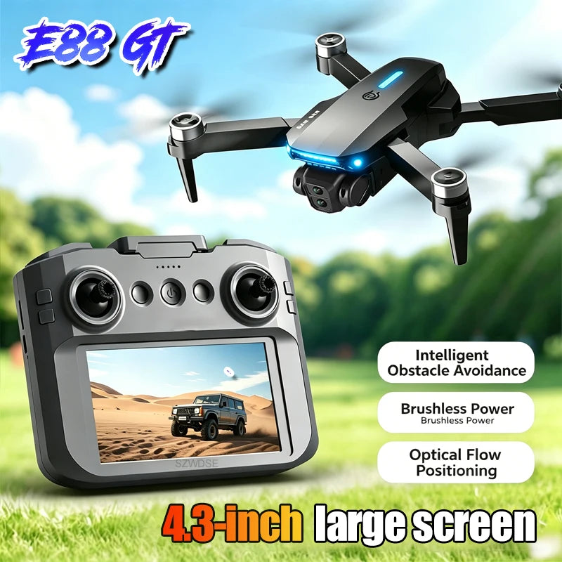 E88 GT Drone Brushless Dual Camera Aerial Photography 8K HD Optical