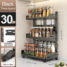 3 Tier Spice Storage Rack for Countertop Adjustable Organization for