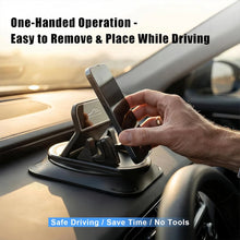 One-Hand Operated Dash Phone Clip, Shockproof 360° Rotatable Holder for