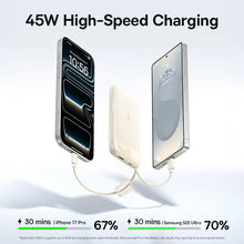 Baseus 45W Power Bank 10000mAh 20000mAh Built-In Dual USB-C Cable Fast