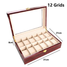 Wooden Watch Box Eco-Friendly Storage Case with 1/2/3/5/6/10/12 Slots