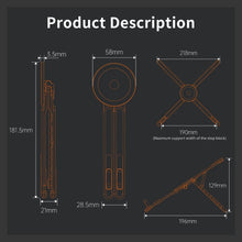 3in-1 Portable Magnetic Phone Holder Tablet Stand Adjustable Aluminum