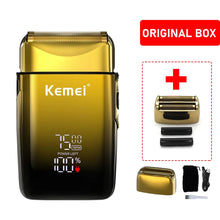 Kemei KM-TX10 Electric Shaver Hair Rechargeable Beard Foil Razor for