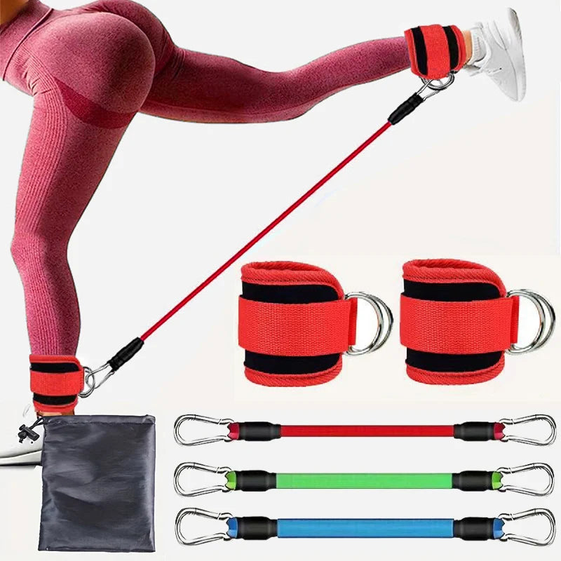 Resistance Band Set Workout Exercise Equipments Ankle Straps Fitness