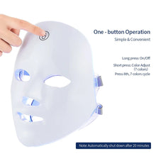 Face and Neck Beauty Machine LED Facial Mask Photon with 7 Colors Skin