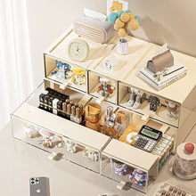 Storage Box with Drawers - Desktop Organizer, Display Case for