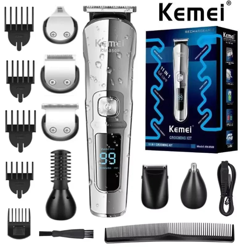 Kemei Professional Multifunction Beard Hair Trimmer Waterproof 6 In 1