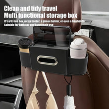 Car Seat Back Multifunctional Storage Box, Car Tissue Phone Holder, Cup