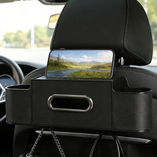 Car Seat Back Multifunctional Storage Box, Car Tissue Phone Holder, Cup
