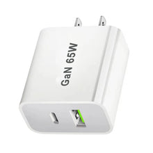 UK/AU/EU/US USB C Charger 65W PD 3.0 GaN Type C Power Adapter With