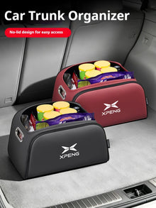 Car Trunk Organizer Box Storage Bag with Built-in Pocket For Xpeng P7