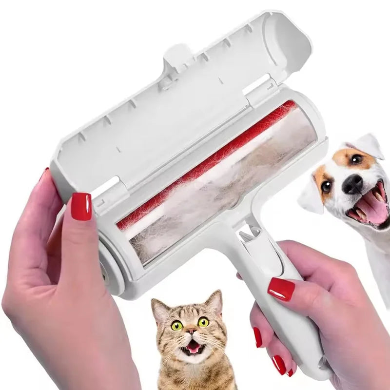 Pet Hair Remover Roller - Dog & Cat Fur with Self-Cleaning Base