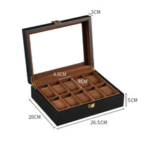 Wooden Watch Box Eco-Friendly Storage Case with 1/2/3/5/6/10/12 Slots