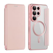 Transparent Flip Leather Magnetic Case for Samsung Galaxy S26 Ultra S25