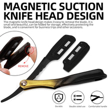 Traditional Men's Razor Manual Shaver Magnetic Head Beard Trimmer