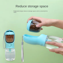 Portable Dog Cat Water Bottle with Storage Food and Container for Puppy
