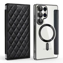 Card Holder Magnetic Leather Case for Samsung Galaxy S25 Ultra S24 Plus