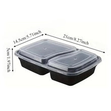 10 Sets Disposable Food Boxes with Lids Microwave Storage Kitchen
