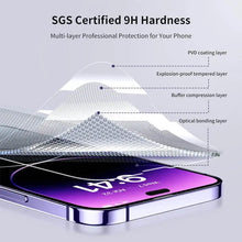 Tempered Glass for iPhone 14 Pro 15 16 17 18 13 12 11 Max Screen
