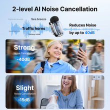 BOYA Mini 2 Wireless Lavalier Microphone AI Noise Reduction Mic for