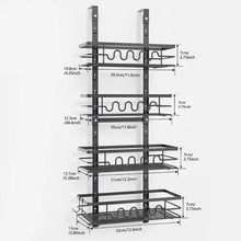 4/5-Tier Over The Door Pantry Organizer, Metal Hanging Spice Rack