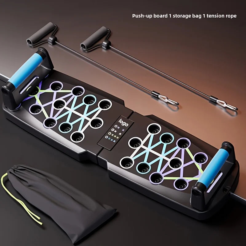 1PC Foldable Push-Up Board, Portable Multifunction Workout Tool for