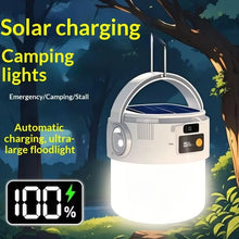 Camping Lantern Solar LED USB Rechargeable Portable Flashlight Outdoor